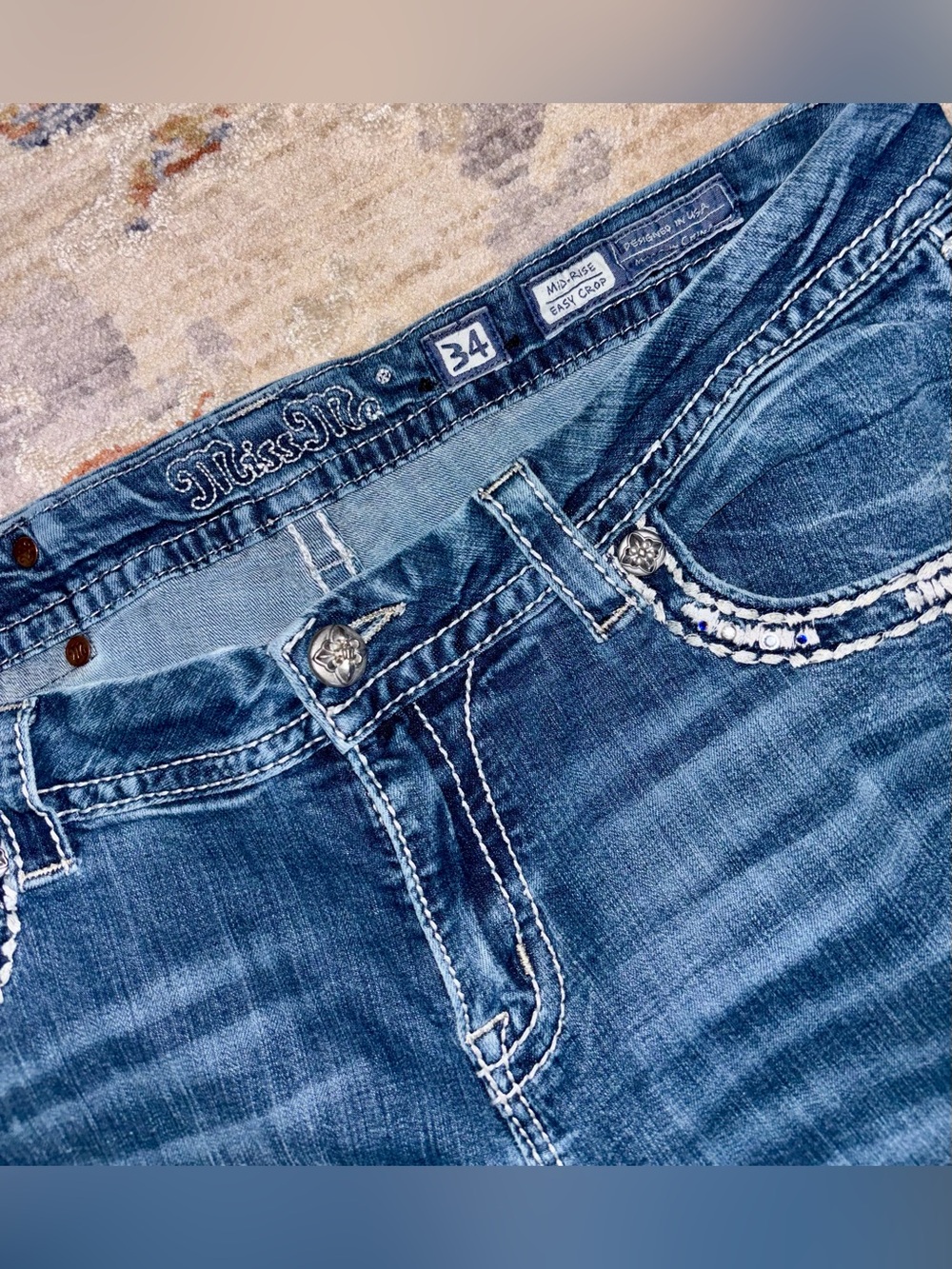 Miss Me Plus Size Easy Crop Jeans - Picture 3 of 7